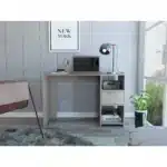 HMS 43" Light Gray Melamine Computer Desk Traditional Modern Rustic Office Furniture Steel Construction Office Building