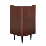 HMS Modern Design Cosmo Bar Cabinet Brown and Black Corner Unit - Image 3