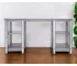 Solid Wood HMS 50 Silver Mirrored Luxury Writing Desk Plate Work Desk for Office CEO Office Bedroom Study Office Building