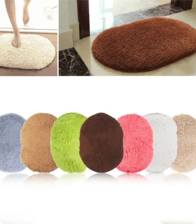 Free Shipping 40X60CM Top Sale Bathroom carpet Bath Mat Super Magic Slip-Resistant Pad Room Oval Carpet Floor Mats