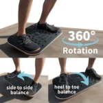 360 Degree Wobble Balance Board for Adults - 2-in-1 Double-Sided Anti-Fatigue Mat & Stability Trainer for Standing Desk