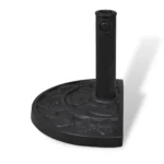 W2B VidaXL Heavy-Duty Parasol Base for Cantilever Umbrella 3m Patio Umbrella for Courtyard Black Resin Steel New Design