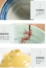 Melamine Bowl Japanese Style Noodle Soup Powder Imitation Porcelain Tableware – in a cozy room setting