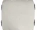 Goldoma 18" White Cotton Geometric Pouf Ottoman with Storage
