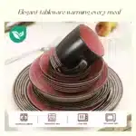 Wholesale Cheap Price Embossed Antique Design China Ceramic Dinnerware Sets Stoneware Dinner Plate Dishes Set – angled view