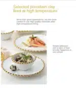 1pcs Ceramic Large Rice Bowl Heart-shaped Tableware Nordic Phnom Penh White Round Salad Plate Steak Dish Dinnerware Dinner