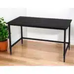 HMS 53 Black Minimalist Gaming Desk Modern Wooden Office Computer Desk Home Office Assembled Writing Desk