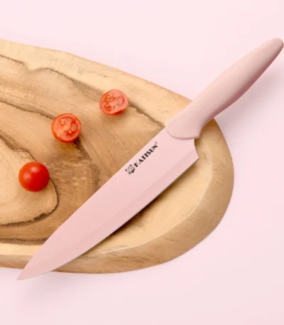 13 Piece Pink Professional Chef Knife Set Carbon Steel Scissors Knife Kitchen Set for Home