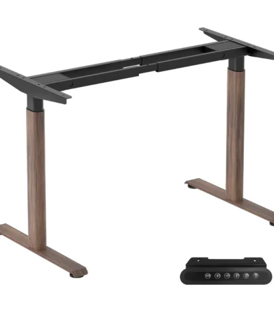 Dual Motor Electric Height Adjustable Desk Frame with Oval Legs, Base for up to 70.8"x31.5" Table Tops,for Office Workstation