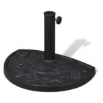 W2B VidaXL Heavy-Duty Parasol Base for Cantilever Umbrella 3m Patio Umbrella for Courtyard Black Resin Steel New Design