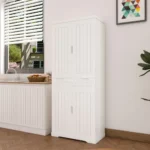 Adjustable Shelf Kitchen Pantry Storage Cabinet Buffet Cupboard Sideboard with Kitchen Features - Image 5