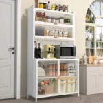 Modern Dustproof Freestanding Kitchen Storage Cabinet Flip Door Iron Sideboard by Manufacturer