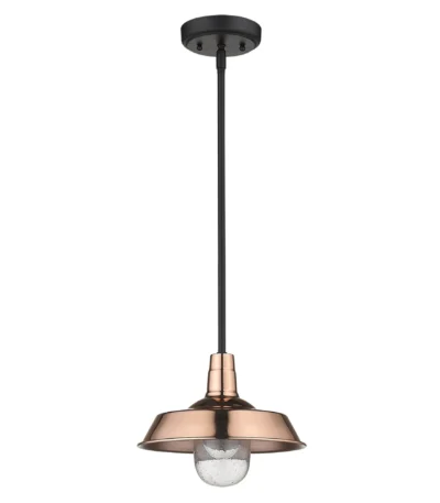 HMS Shiny Copper Shallow Plate Adjustable Pendant Light Elegant Chandelier for Home Decor