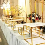 10 -18PCS Gold Shiny Metal Cake Snack Stand With Acrylic Plate Buffet Banquet Decor Wedding Floral Dessert Table Display Holder - Image 14