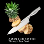 15 Piece Premium Utility Bread Paring Knife Carbon Steel Chef Kitchen Knife Set with Scissors – styled in a modern Living