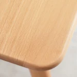 Solid Wood Computer Desk - 47'' Large Size Office Desk with 2 Drawers, Modern Simple Style PC Table – top view