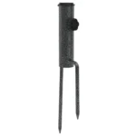 VidaXL W2B Adjustable Galvanized Steel Parasol Stand Black for Patio or Beach Umbrella in Courtyard or Hotel