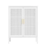 Home Office Metal Storage Cabinet with 2 Doors and 2 Adjustable Shelves Steel File Cabinet for Garage Shelves NO LOCK – base