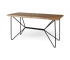 HMS 26" Brown and Black Melamine Wood Writing Desk Luxury Modern Manager Computer Table for Office or Bedroom Use
