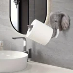 Wall Mounted Resin Elephant Toilet Paper Holder - Realistic Animal Sculpture Paper Roll Rack for Bathroom – top view