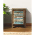 HMS 18" Extendable Brown Traditional Accent Cabinet Classic Antique Sideboard for Living Room As a Wine Storage Furniture - Image 2