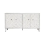 Accent 4-Door Wooden Sideboard Buffet Server Storage Cabinet for Home Bar Living Room Entryway or Hallway-Durable MDF Style - Image 6