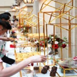 Wedding Buffet Cake Sweet Food Bread Cake Flower Dessert Holder Dessert Table Cake Stand Buffet Banquet Tea Break Metal Holder - Image 5