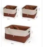 Foldable Storage Basket Organizer Toys Box Sundries Book Snack Desk Organizer Clothes Basket PU Laundry Hamper Home Decor