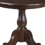 30" Espresso Round Dining Table with Pedestal Base – styled in a modern Round Dining Tables setting