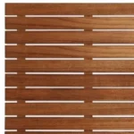 Premium 25" Teak Memory Foam Bath Mat with Anti-Slip TPR Modern Design Solid Pattern for Home Bathroom Use – base detail