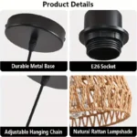 Indoor Modern Chandelier Pendant Lighting Adjustable Height Hanging Wire Chandelier for Hotel Restaurant Room – close-up