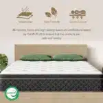 Goldoma Hybrid Mattress in a Box – Memory Foam & Pocket Spring, Medium Firmness, 25cm – base detail