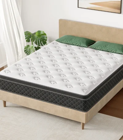 Hybrid mattress in a box from Goldoma – 25cm medium-firmness memory foam and pocket spring mattress