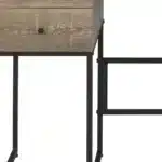 HMS 47" Brown and Black Computer Desk with Four Drawers Writing Desk with Practical Storage Solution – close-up detail