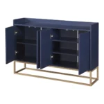 Modern FCJ Sideboard Buffet Cabinet Elegant Antique Luxury Design Solid Wood Dining Room Furniture for Home Bar or Living Room - Image 4