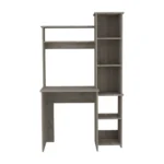 HMS 40" Light Gray Wood Computer Desk Office PC Desk Folding Extendable Features for Home Office Living Room for Bedroom Use