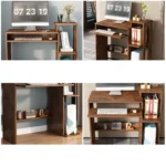 YQ FOREVER Industrial Morden Corner Study Writing Table Home Office Small Desk Storage Computer Desk - Image 5