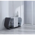 HMS White and Grey Multi-Tone Steel Scrap Buffet with 3 Drawers - Image 5
