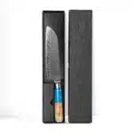 IOKO Japanese Style Chef Knife 67 Layers Damascus Steel 7 Inch Burlwood Kitchen Sushi Santoku Sashimi Santoku Chef Knife