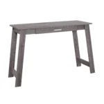 HMS 18" Brown Modern Computer Desk Contemporary Office Furniture for Bedroom Study or Office Building Use – side view