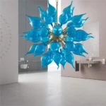 Home Design Fancy Pendant Light House Lighting Ceiling Lamp Decorative Modern Murano Style Led Blown Glass Chandelier