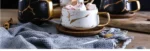 Coffee Mugs Marble Gold Inlay Mug Breakfast Mug Office Home Drinkware Milk Cup Dropshipping – styled in a modern Tabletop