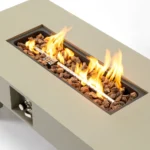 42_inch Iron Fire Pit Table – close-up detail