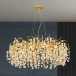 Modern crystal chandelier tree branch chandelier in dining room