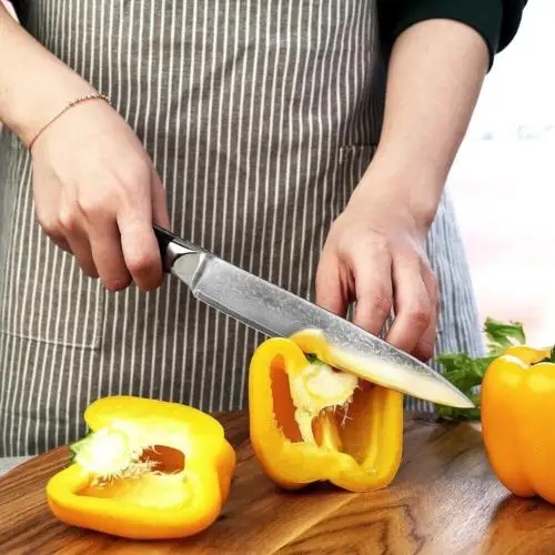 Sunnecko 8-Inch Damascus VG10 Steel Chef Knife with G10 Handle Made in China Kitchen Specialty Tool