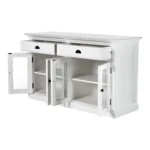 HMS Classic White Small Buffet Table Modern Luxury Sideboard Cabinet for Home Bar or Living Room Traditional Style – styled