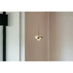 HMS Hammered Gold Pendant Light Modern Industrial Contemporary Design Warm White E26 Base for Home Ceiling Installation