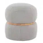 Goldoma Fabric Ottoman Footstool - Modern Living Room Furniture – styled in a modern Ottomans & Benches setting