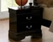 Modern solid wood nightstand 2 drawers with sleek design and ample storage