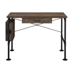 Brown and Black HMS 39 Writing Desk Luxury Computer Table for Office or Bedroom General Use Office Furniture – side view
